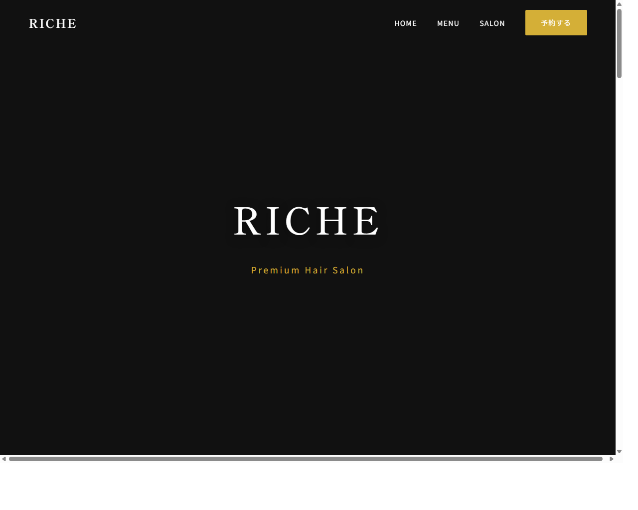 Beauty Salon Website